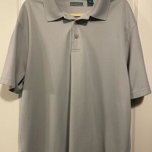 Cubavera Light Gray Polo Shirt for Men